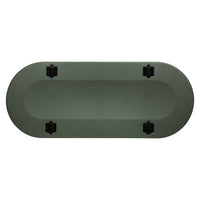 Elho Flower pot Greenville terrace trough oval green With wheels - Outdoor pot