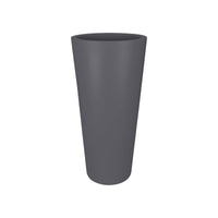 Elho tall flower pot Pure straight round anthracite - Indoor and outdoor pot