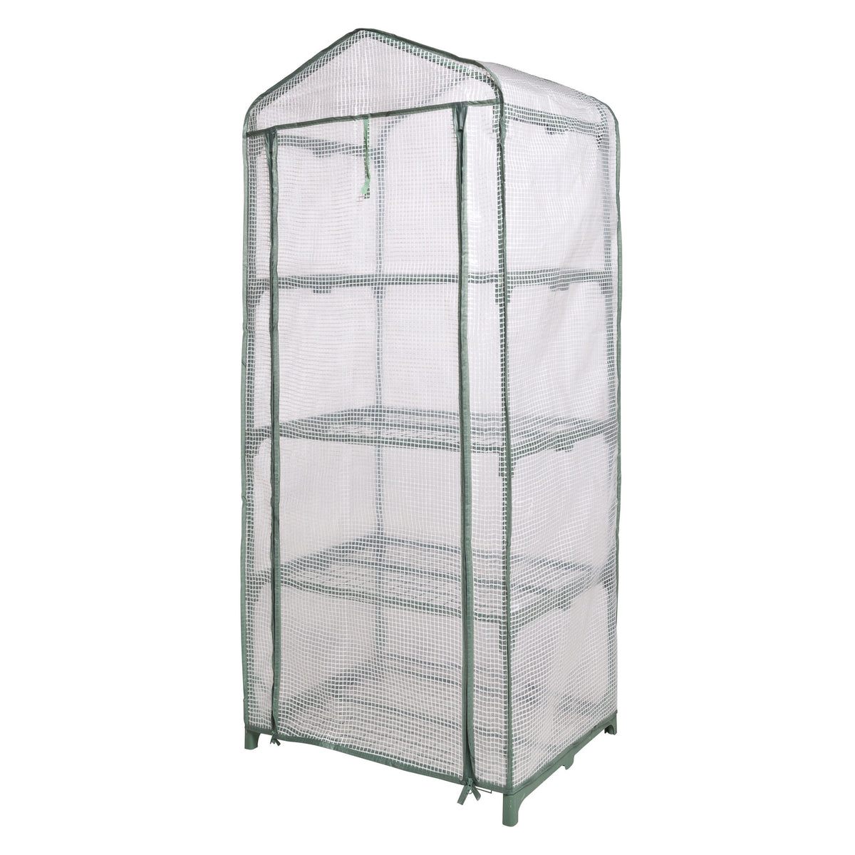 Nature Metal garden greenhouse green including 4 shelves