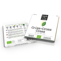 Sowing and growing set Cress Lepidium 'Criss-Cross Cress' - Organic
