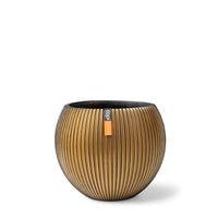 Capi vase Nature Groove round gold - Indoor pot