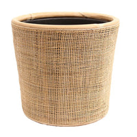 Webbing dry pot round brown - Indoor and outdoor pot