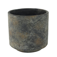 TS Flower pot 0 round gold-grey - Indoor pot
