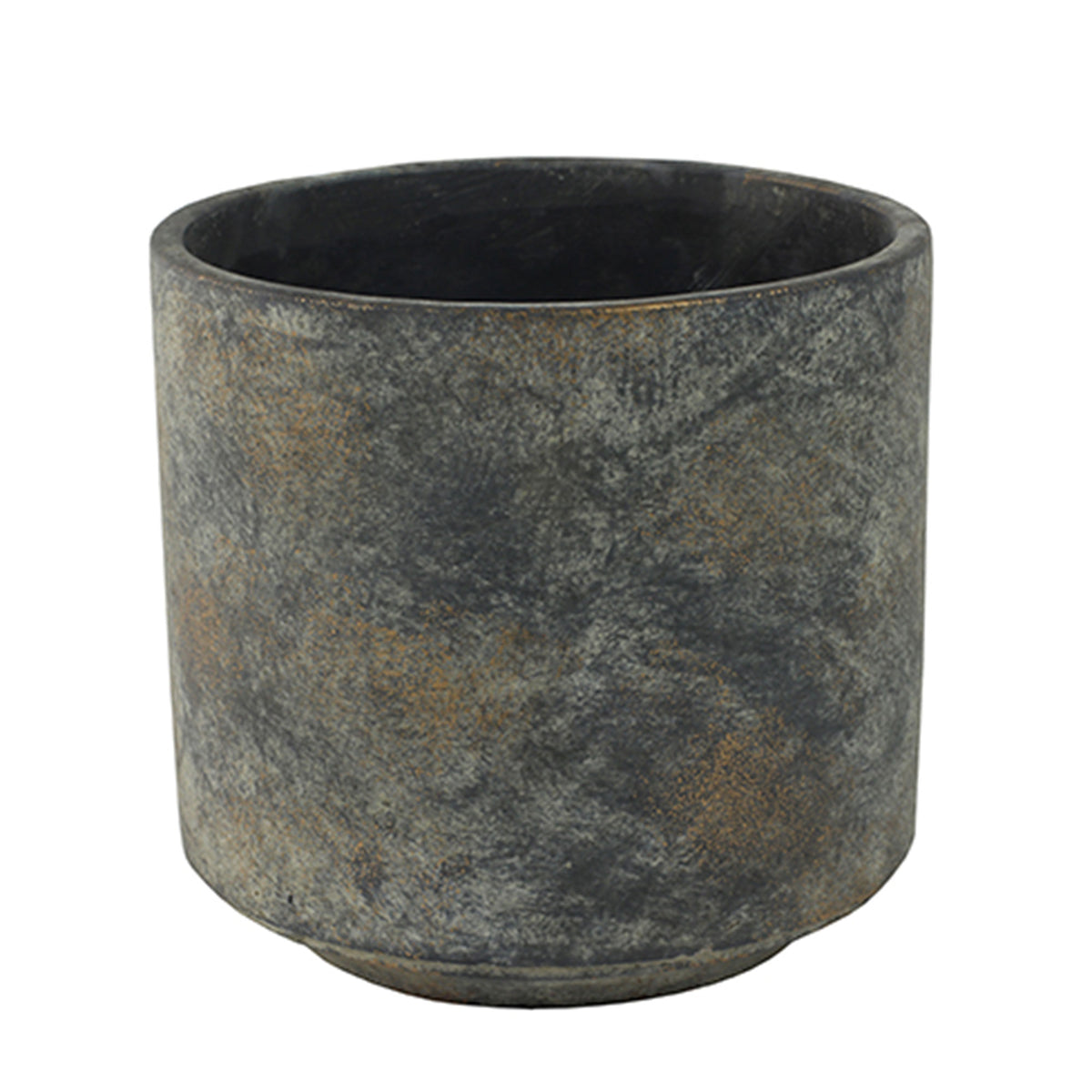 TS Flower pot 0 round gold-grey - Indoor pot