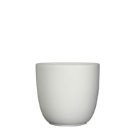 Mica flower pot Lago round white matt - Indoor pot
