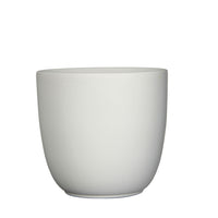 Mica flower pot Lago round white matt - Indoor pot