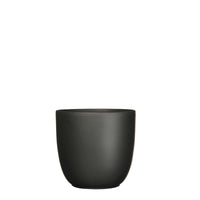Mica flower pot Lago round black - Indoor pot