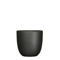 Mica flower pot Lago round black - Indoor pot