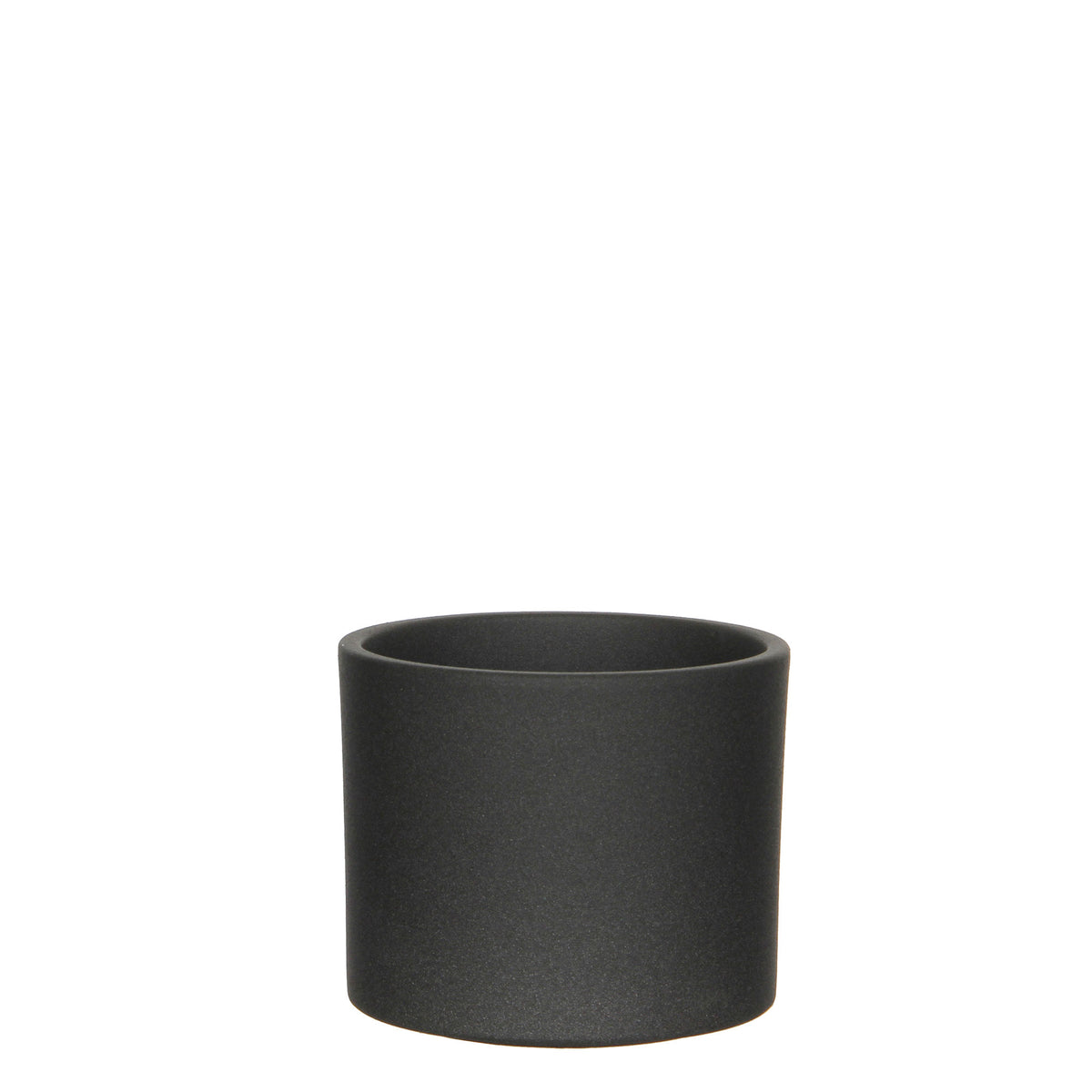 Mica flower pot Era round anthracite - Indoor pot