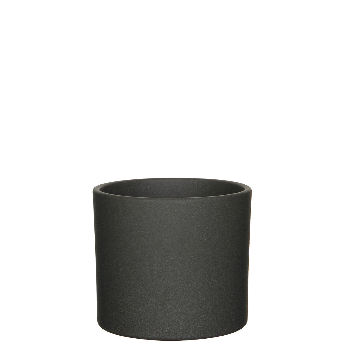 Mica flower pot Era round anthracite - Indoor pot
