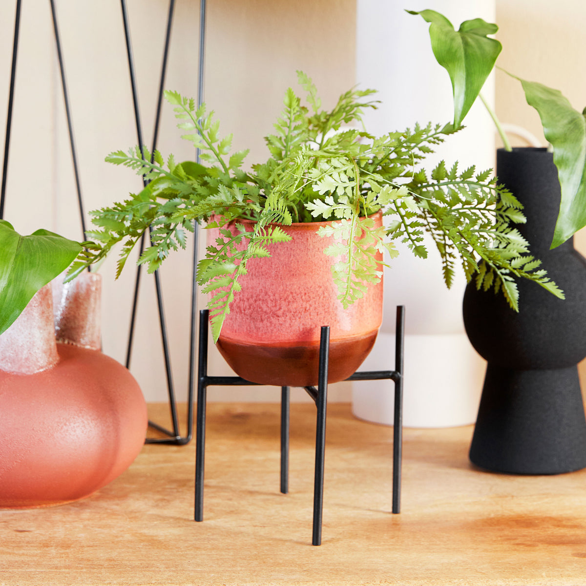 Mica Decorations Plant stand Ascot- narrow Black