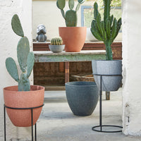 3x Mica Decorations Plant stand Cachet black