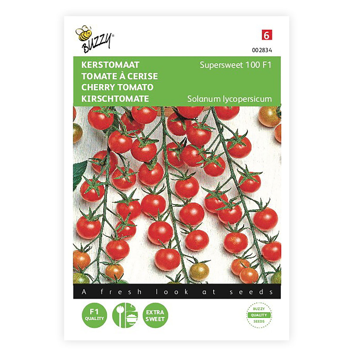 Cherry tomato Solanum 'Supersweet 100 F1' 5 m² - Vegetable seeds