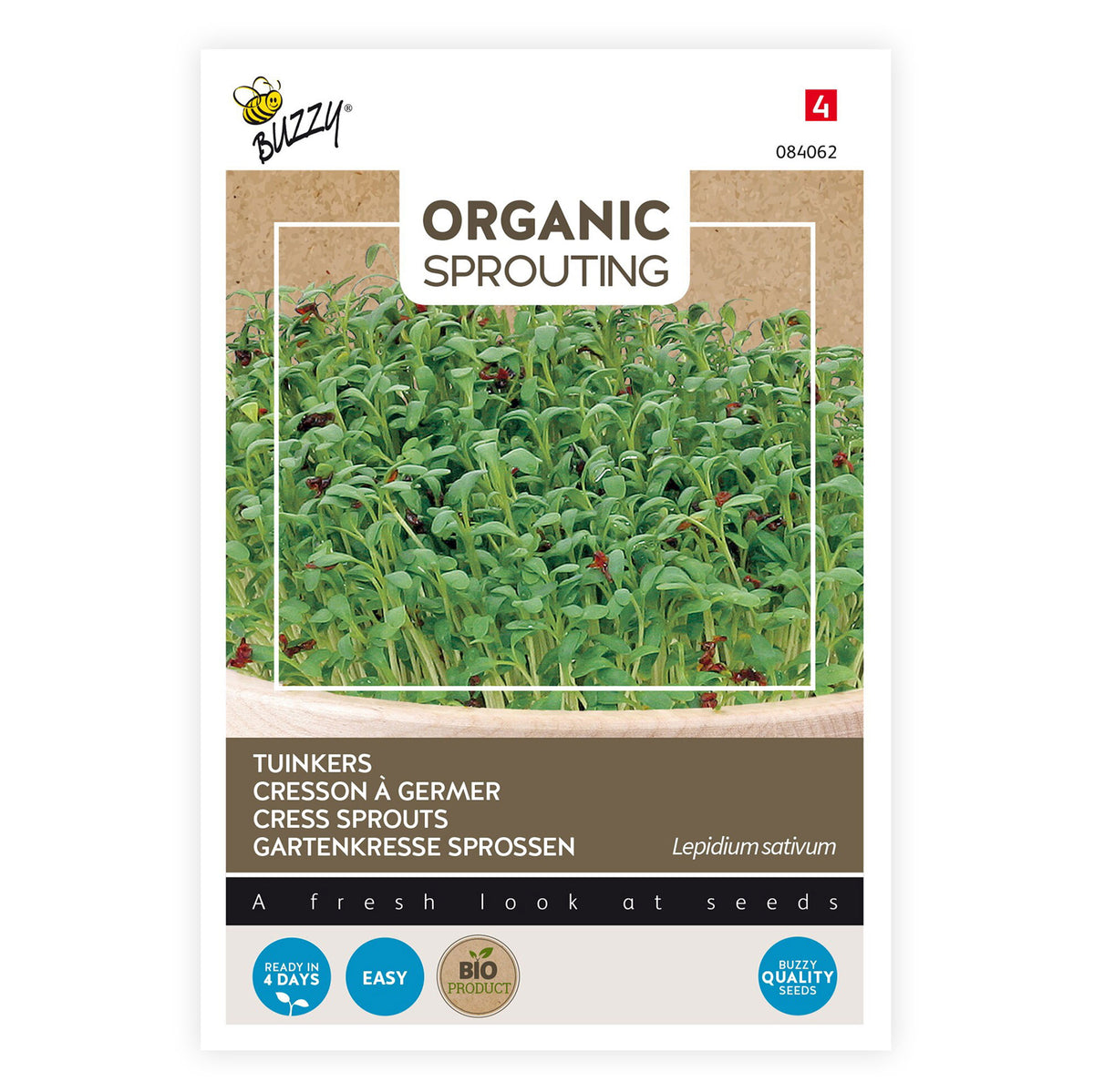 Cress Lepidium sativum - Organic - Herb seeds
