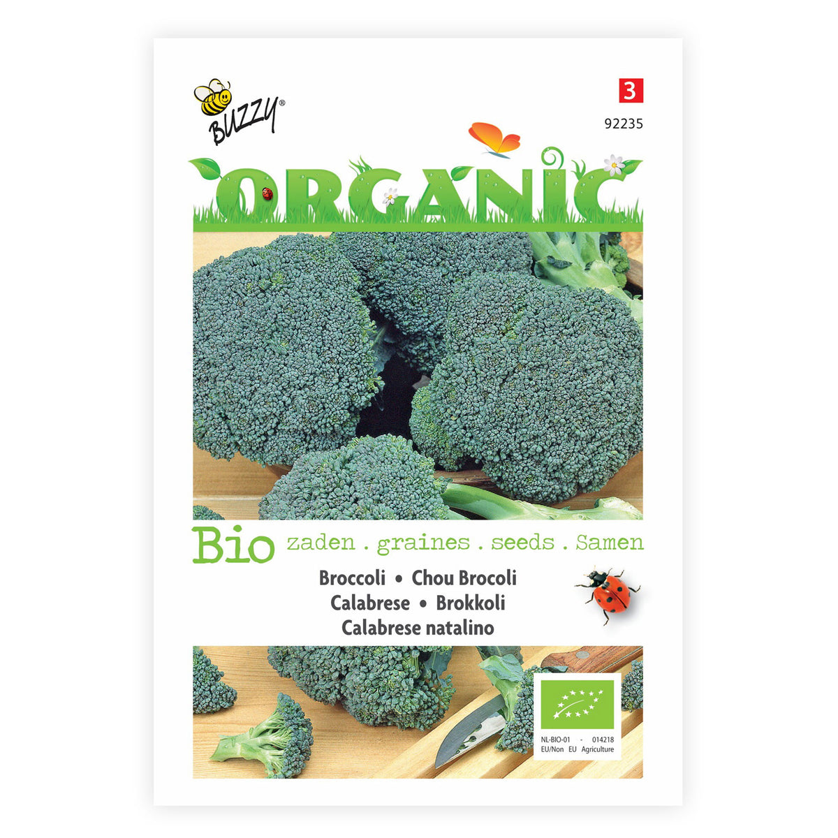 Broccoli Brassica 'Calabrese Natalino' - Bio 30 m² - Vegetable seeds