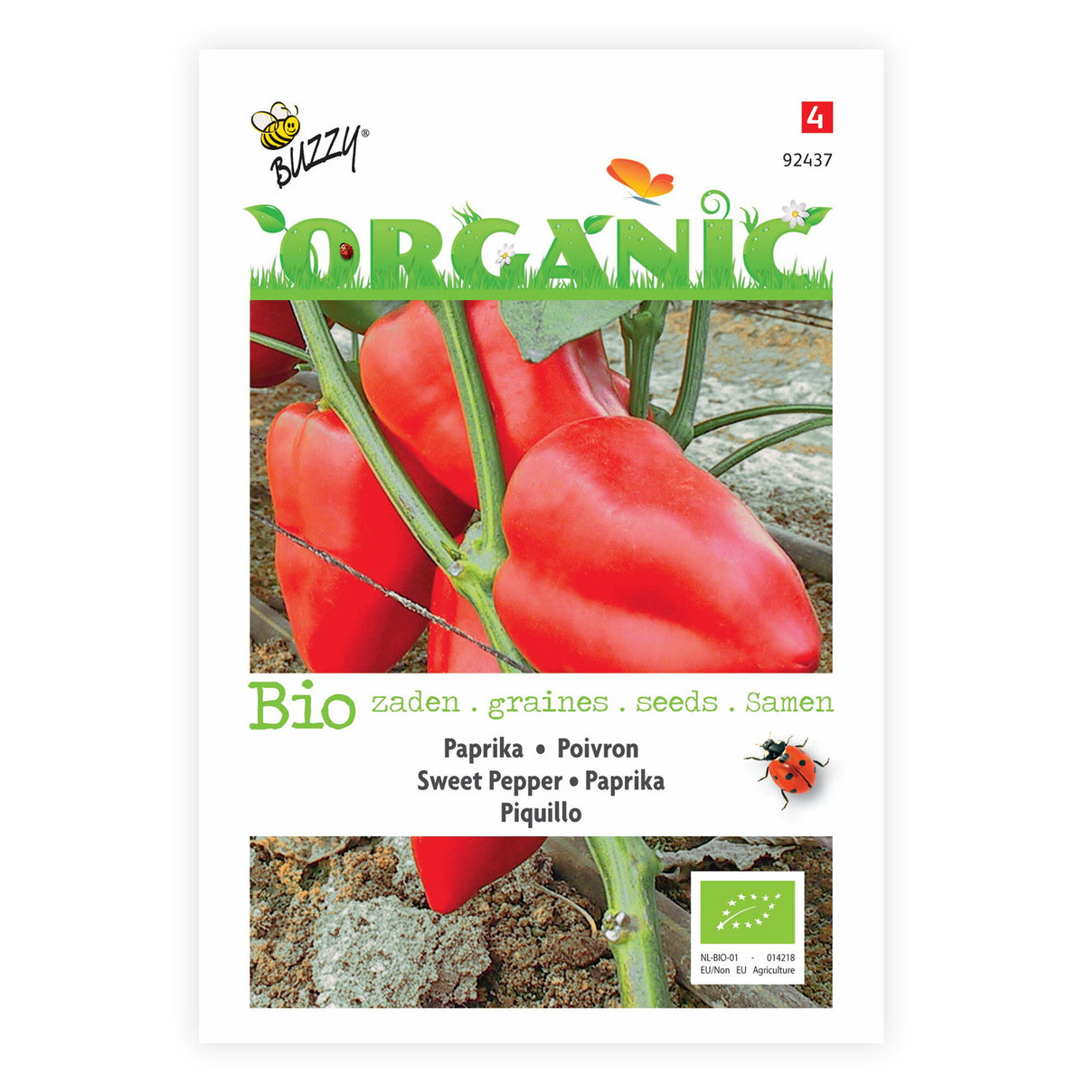 Bell pepper Capsicum 'Piquillo ' - Organic 4 m² - Vegetable seeds