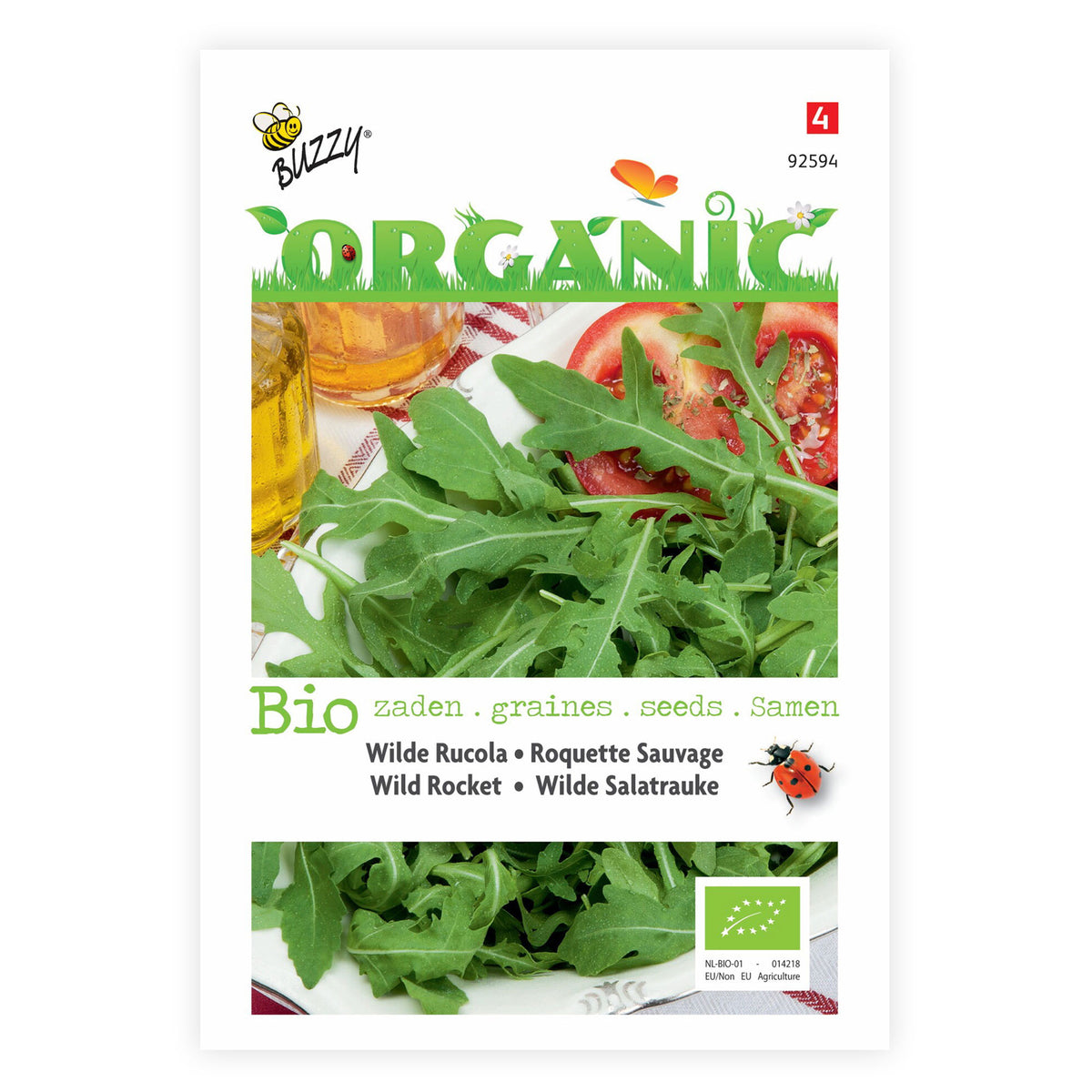 Wild rocket Eruca sativa - Organic 10 m² - Herb seeds