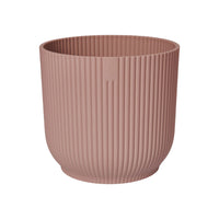 Elho flower pot Vibes Fold round pink with standard black - Indoor pot