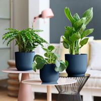 Elho flower pot Vibes Fold round blue - Indoor pot