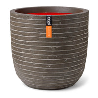 Capi flower pot Nature row round green - Indoor and outdoor pot