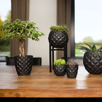 Capi Lux Heraldry Flower pot round black - Indoor pot