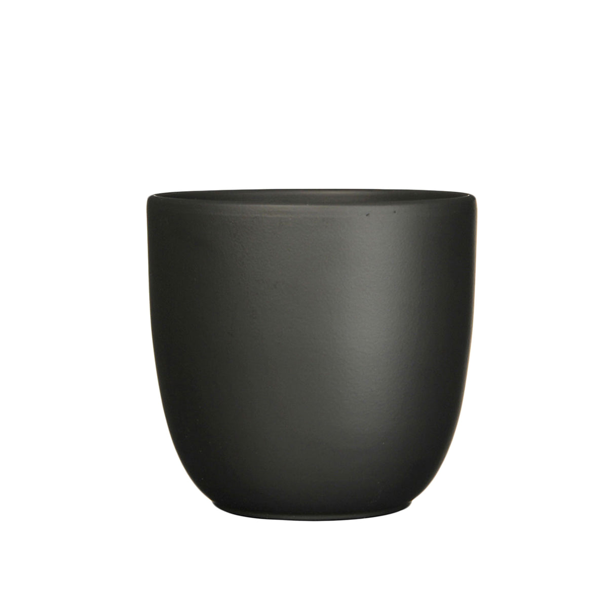 Mica Decorations flower pot Tusca round - Indoor pot black including/incl. jute plant hanger