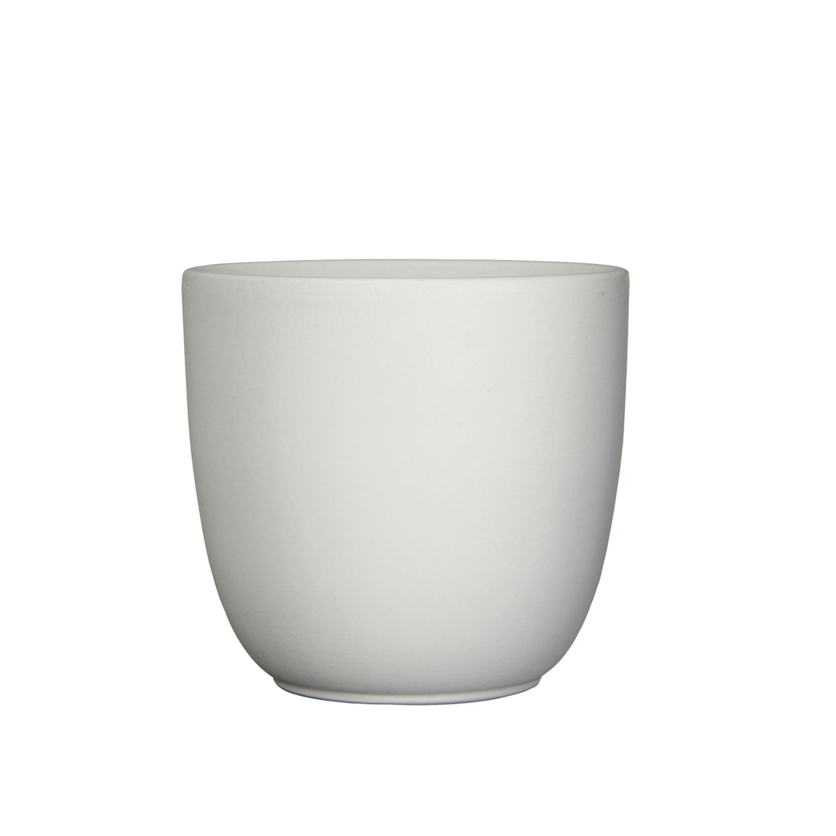 Mica Decorations flower pot Tusca round - Indoor pot white including/incl. jute plant hanger