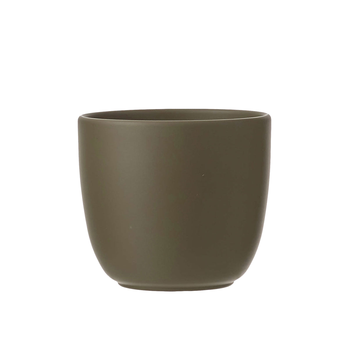 Mica Decorations flower pot Tusca round - Indoor pot green including/incl. jute plant hanger