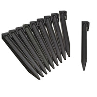 10x Nature Ground pegs for border edges Black