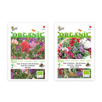 Sweet peas package Lathyrus 'Compelling colours' - Organic 3 m² - Flower seeds