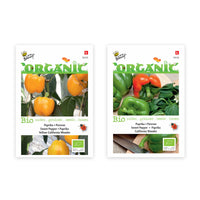 Sweet pepper package Capsicum 'Pleasing sweet peppers' - Organic 10 m² - Vegetable seeds