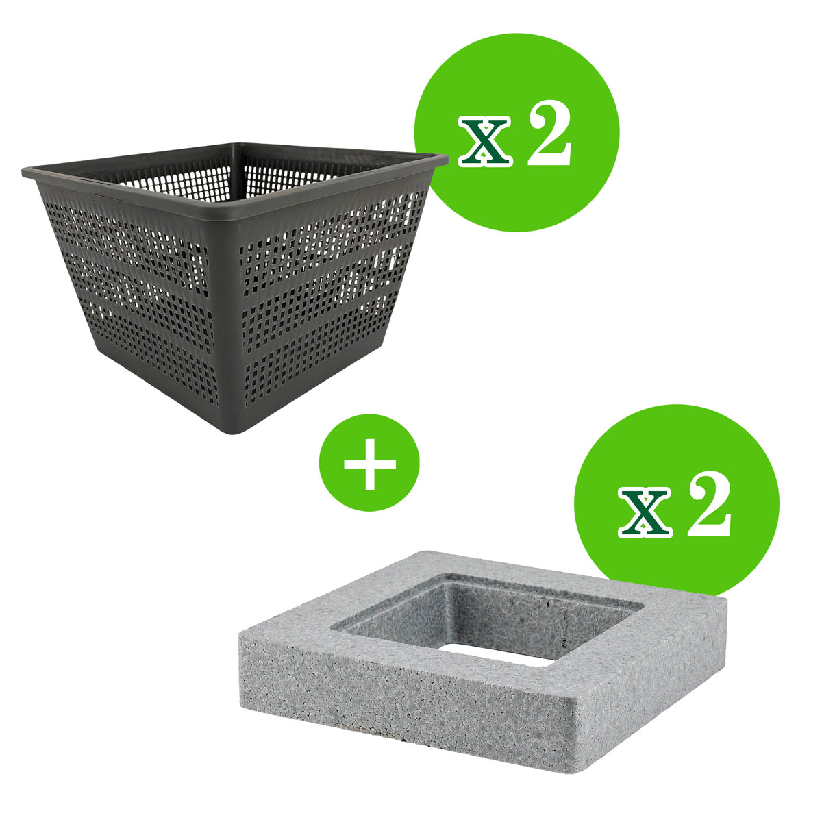 Floating ring + Pond basket – combi set