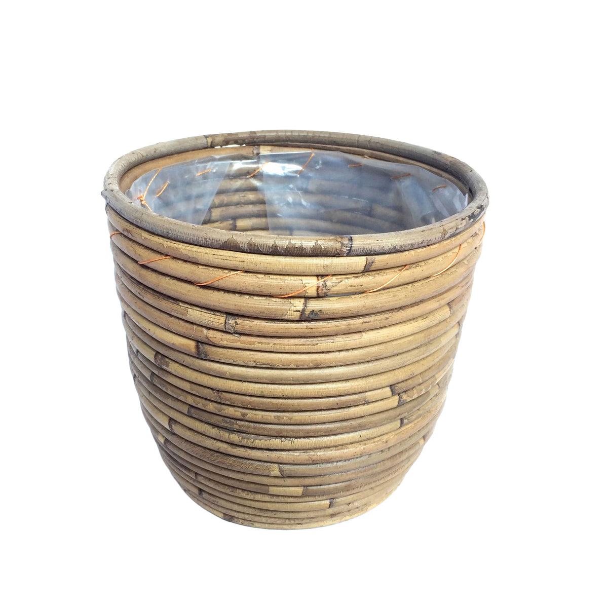 Eucalyptus artificial plant incl. brown decorative pot