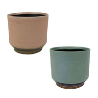 2x TS Flower Pot Suze round blue-pink - Indoor pot