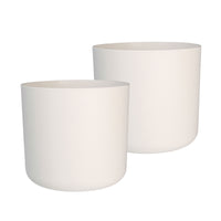 2x Elho Flower Pot B.for soft round white in two sizes - Indoor pot