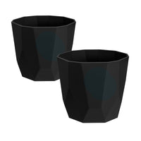 2x Elho Flower Pot B. for rock round black - Indoor pot