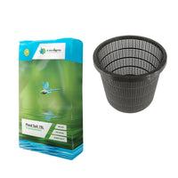 Pond basket round with Moerings pond soil