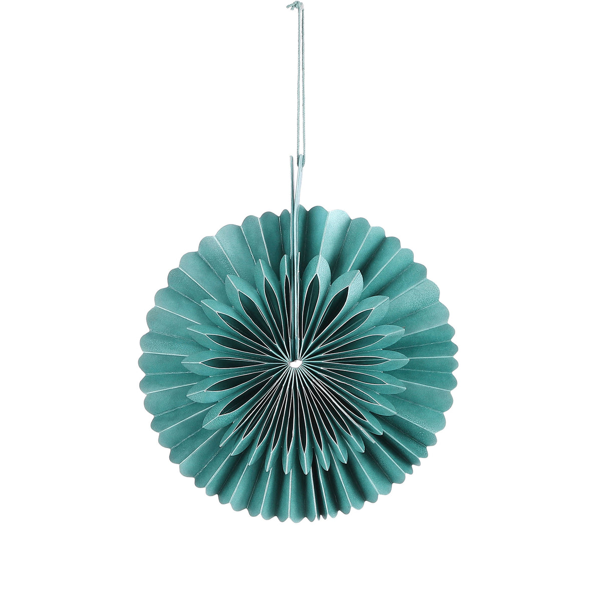 Christmas decorations Fan green paper