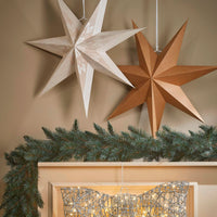 Christmas decorations hanging paper star