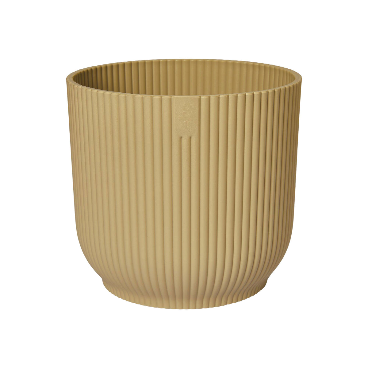 Elho Decorative pot Macrame 'Vibes Fold' yellow with plant hanger