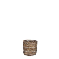 Mica basket 'Celestial' brown-white-black — indoor pot