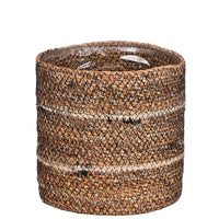 Mica basket 'Celestial' brown-white-black — indoor pot