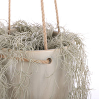 Mica hanging pot, round 'Resa' grey — indoor pot