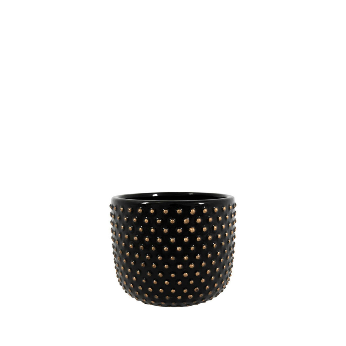 TS Bolino black decorative pot