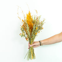 Dried flower bouquet - Mix yellow