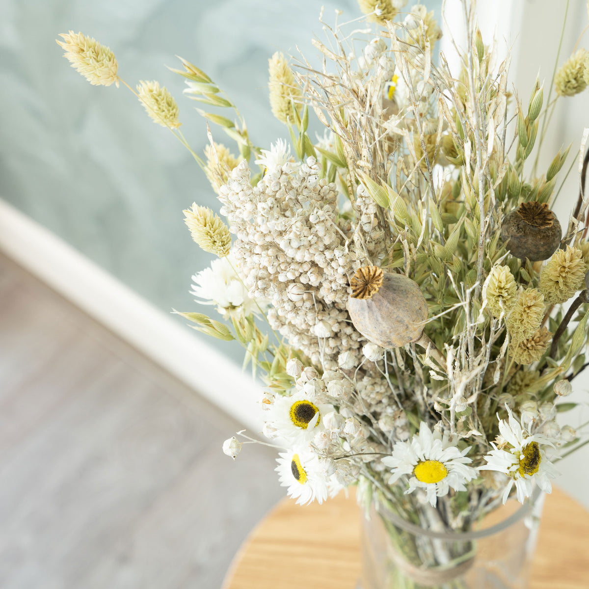 Dried flower bouquet - Mix white