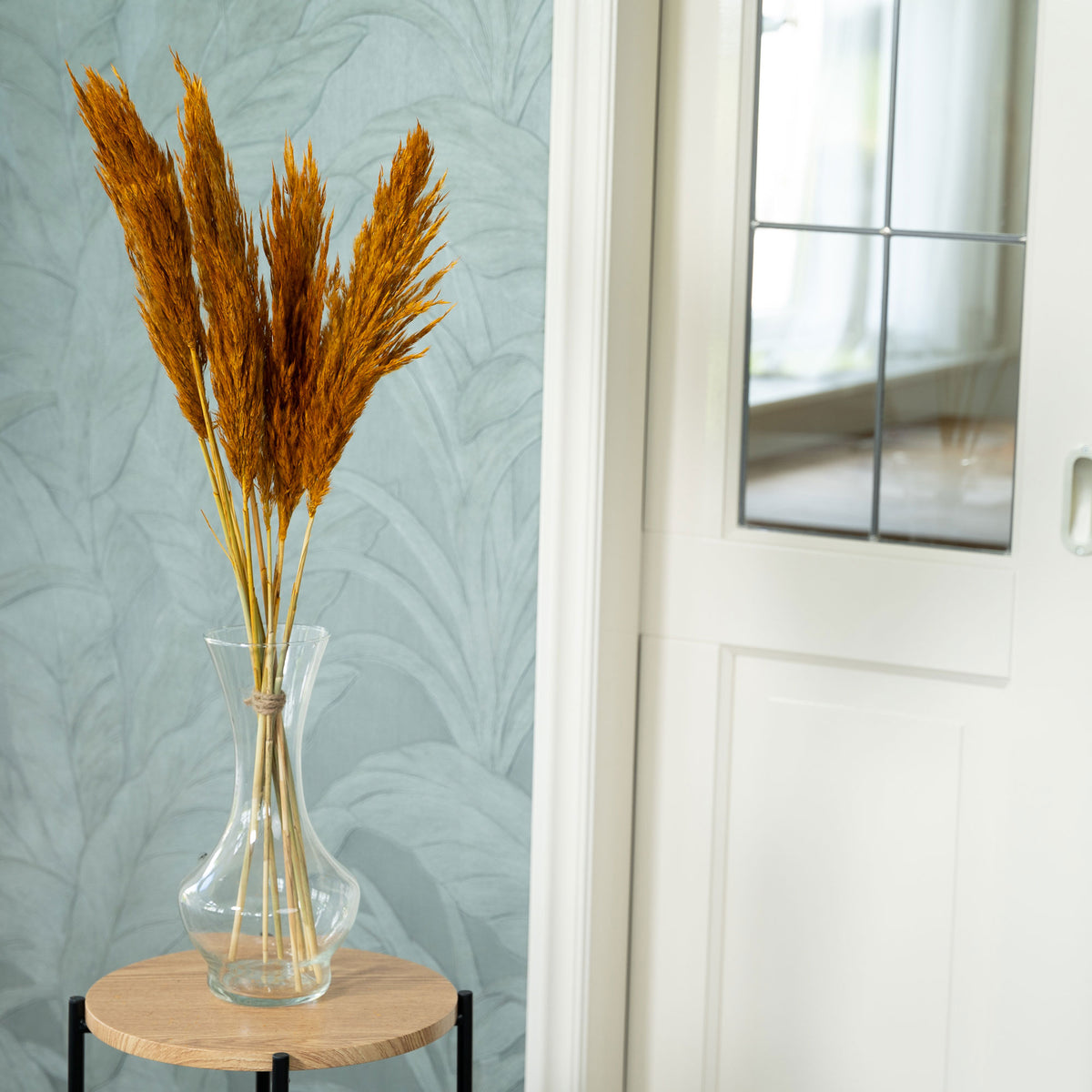 Dried flower plumes yellow