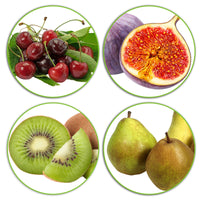 4x Fruit trees - Mix 'Sweet & Juicy' orange-green-red