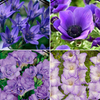 50x Mix 'Blue Collection' blue