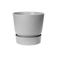 Elho greenville flower pot round grey — outdoor pot